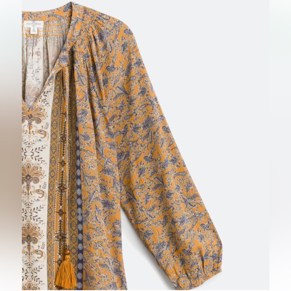 Mustard Yellow Tassel Detail Top - Picture 7 of 16